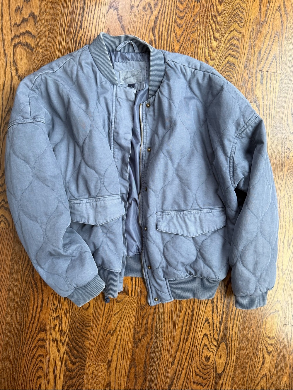Quilted Bomber Cotton Fall Cozy Bomber Jacket